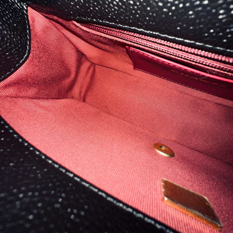 Chanel cf 24k黑金魚子醬口蓋斜挎包 芯片款 近新閒置✨配件齊全🉑送禮-29