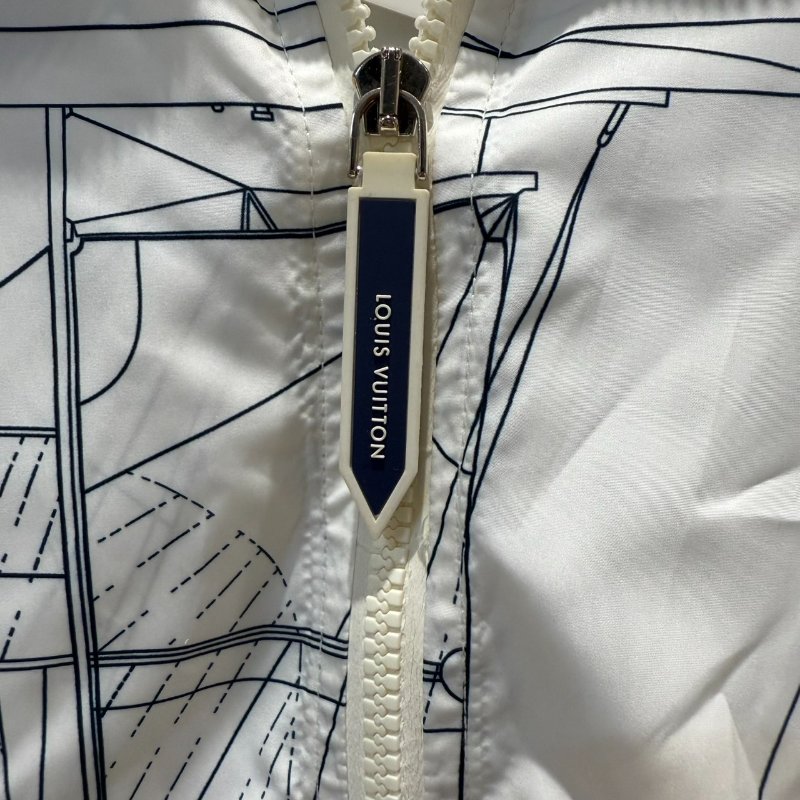 【美收精品】LV 白藍防風外套 2-729-9