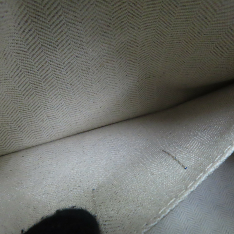 藍色 牛皮 wash bag 手提小包-6