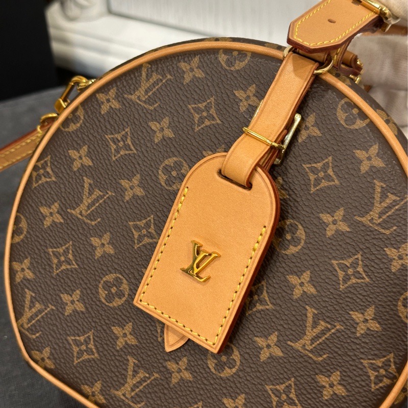 LV Boite Chapeau硬盒圓餅包 芯片款 99新五金帶膜🔥高工價硬盒🉑手挽/斜背-20