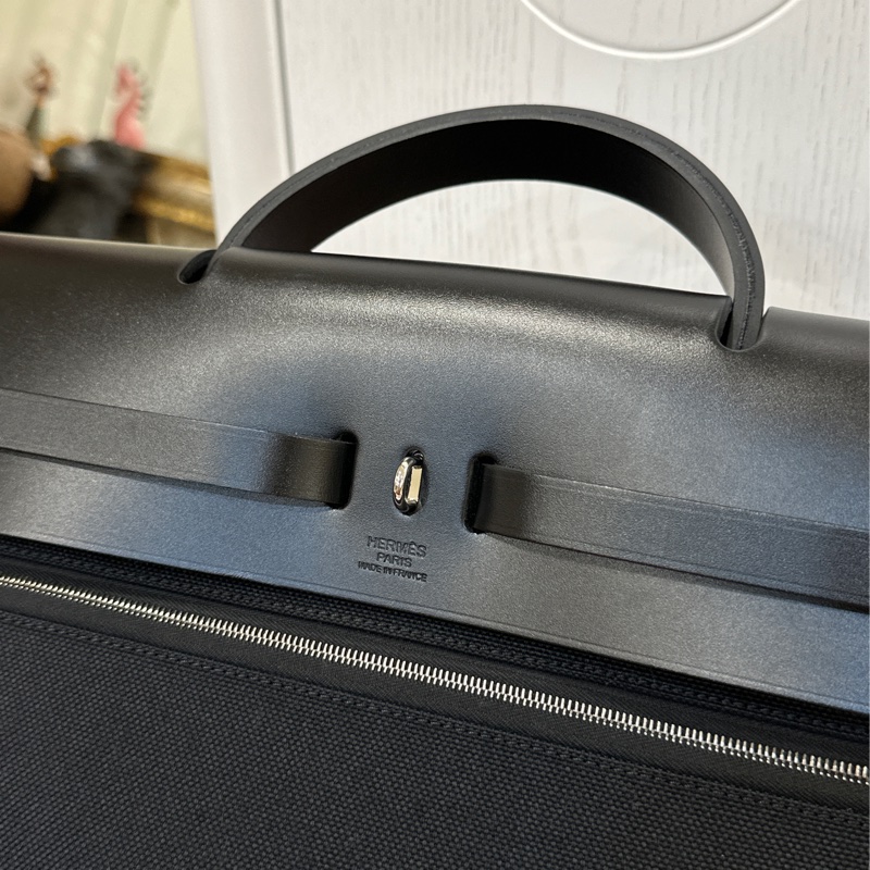 🈶台灣購證 #近新w刻全配 愛馬仕黑銀herbag39郵差斜挎包🔥全網最低🔥-15