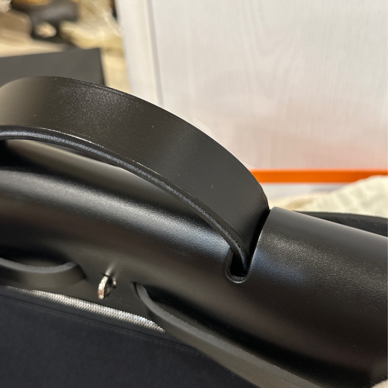 🈶台灣購證 #近新w刻全配 愛馬仕黑銀herbag39郵差斜挎包🔥全網最低🔥-16