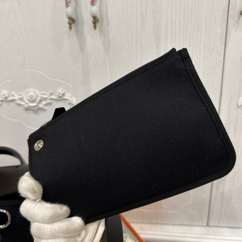 🈶台灣購證 #近新w刻全配 愛馬仕黑銀herbag39郵差斜挎包🔥全網最低🔥-23