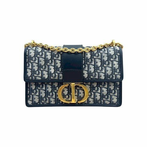 DIOR包包 30 Montaigne 藍色緹花鏈帶包