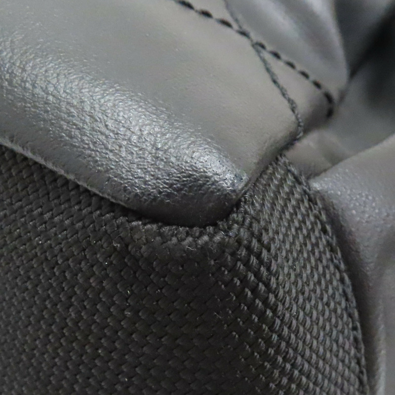 黑色 菱格紋 皮革 肩背包 無卡-13