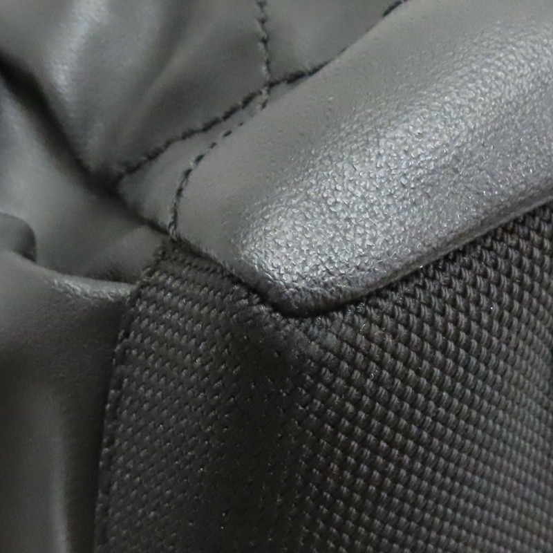 黑色 菱格紋 皮革 肩背包 無卡-14