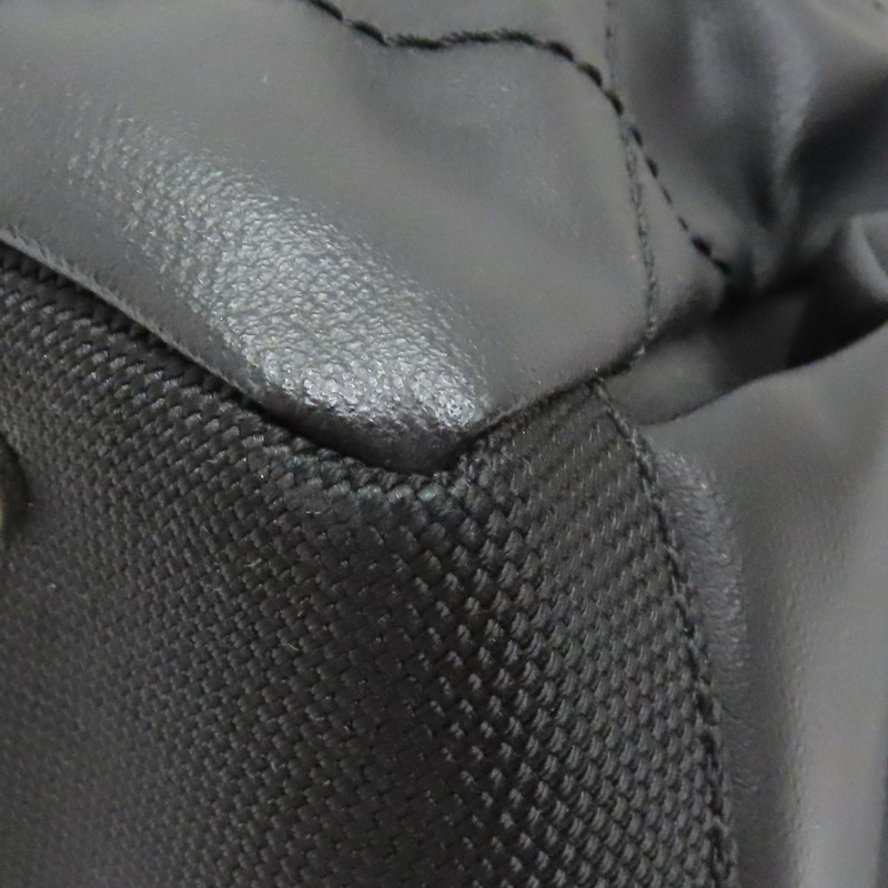 黑色 菱格紋 皮革 肩背包 無卡-15