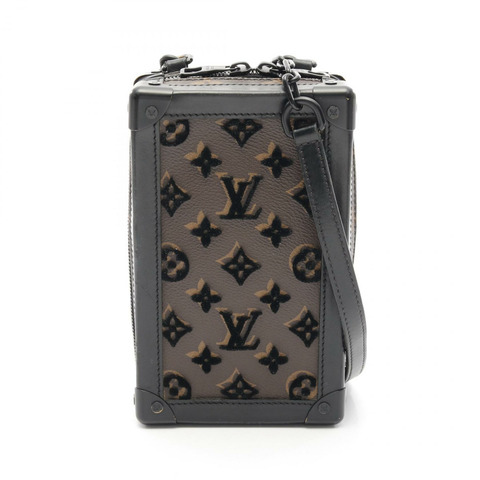 LOUIS VUITTON 垂直軟行李箱單肩包 M45044帆布皮革棕色二手