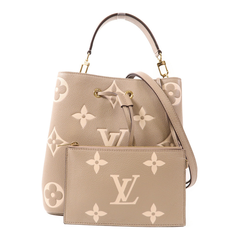LOUIS VUITTON Monogram Empreinte Neo Noe MM金扣手挽肩背兩用袋-0