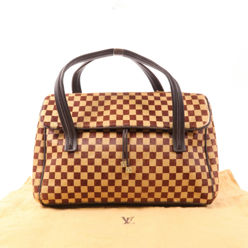LOUIS VUITTON 【激減優惠】Damier Sauvage Lionne金扣手挽袋-14
