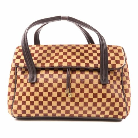LOUIS VUITTON Damier Sauvage Lionne金扣手挽袋