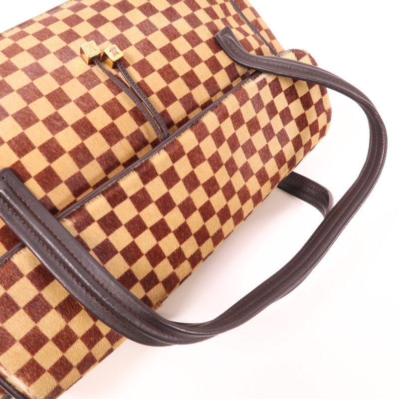 LOUIS VUITTON 【激減優惠】Damier Sauvage Lionne金扣手挽袋-4
