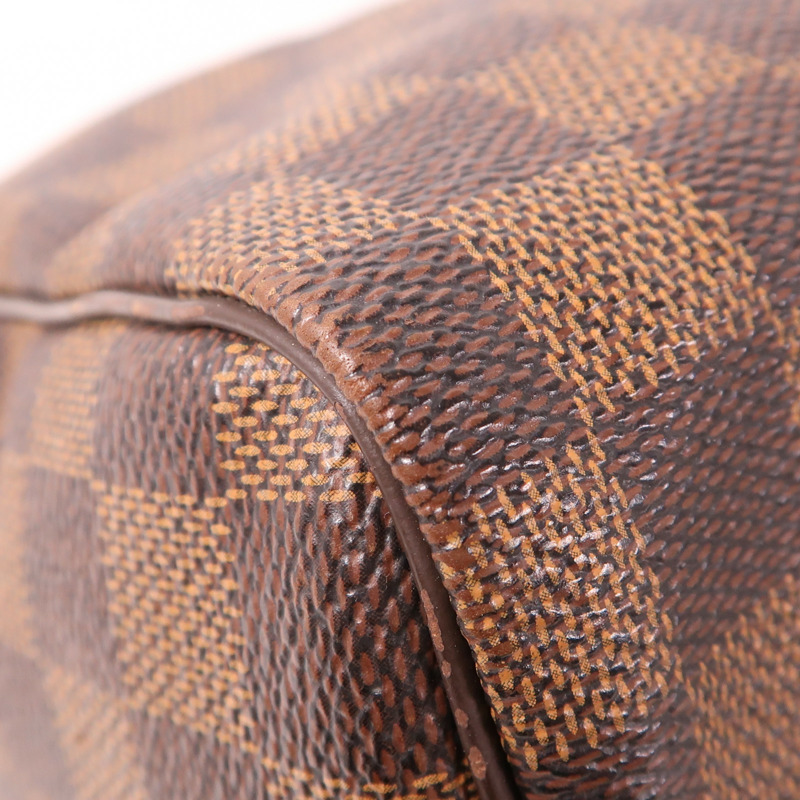 LOUIS VUITTON Damier Speedy Bandouliere 30金扣手挽肩背兩用袋-9