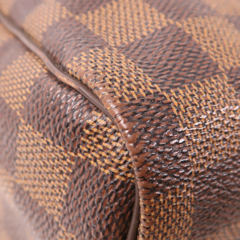 LOUIS VUITTON Damier Speedy Bandouliere 30金扣手挽肩背兩用袋-11