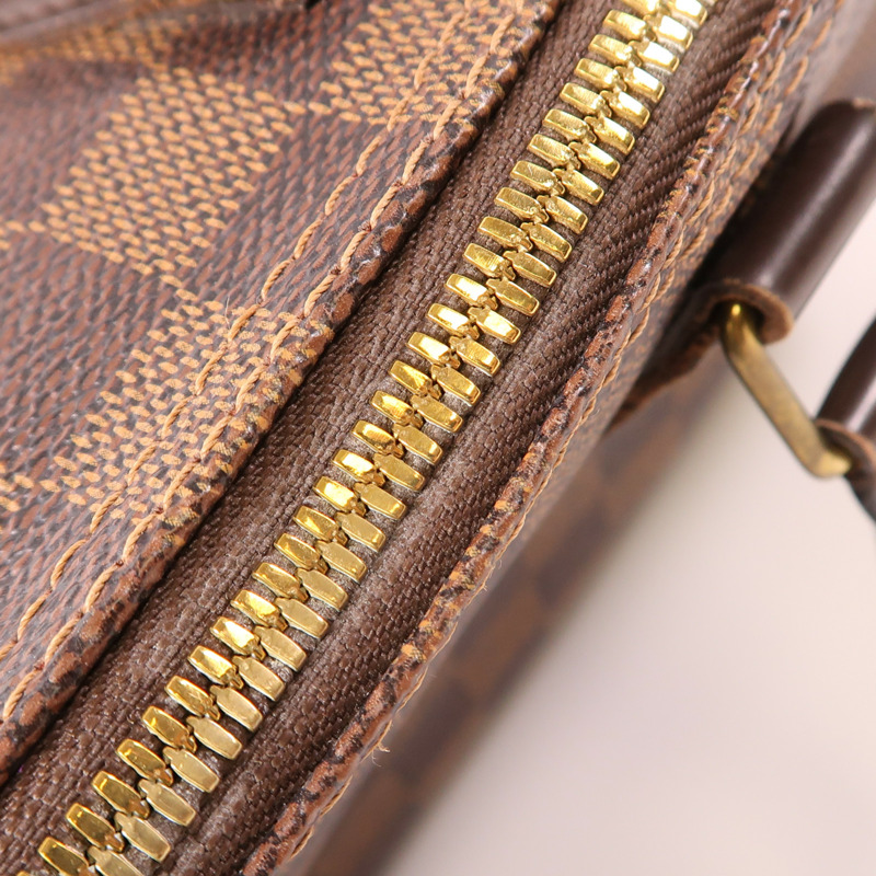 LOUIS VUITTON Damier Speedy Bandouliere 30金扣手挽肩背兩用袋-14