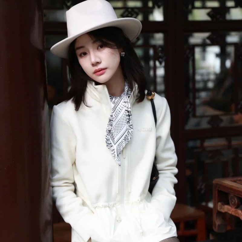 HERMES Eperon d'or bandana金質馬刺荷葉邊Twilly - 白-7