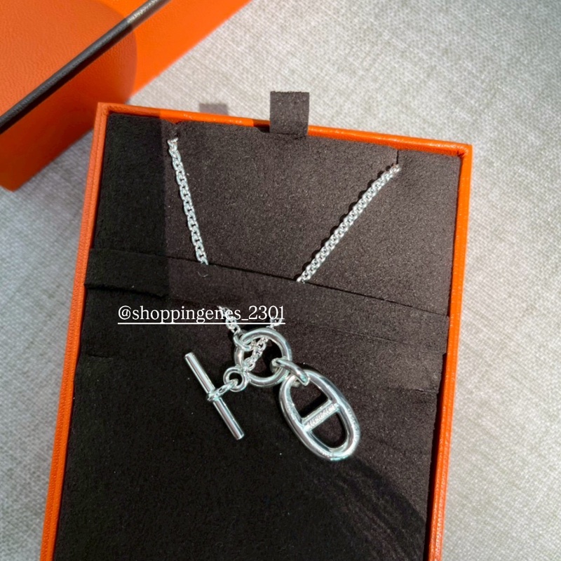 愛馬仕 豬鼻項鍊 純銀飾🧬預購-0