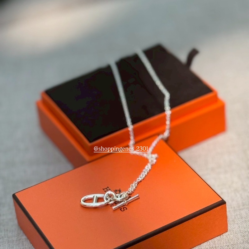 愛馬仕 豬鼻項鍊 純銀飾🧬預購-6