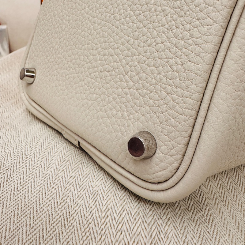 Hermes 愛馬仕 Picotin 18 奶昔白銀釦 2025年全新K刻 TC皮 菜籃包-4