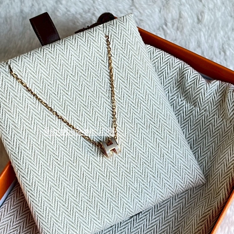 愛馬仕 mini H pop奶茶玫瑰金項鍊❗️尚未抵台-2