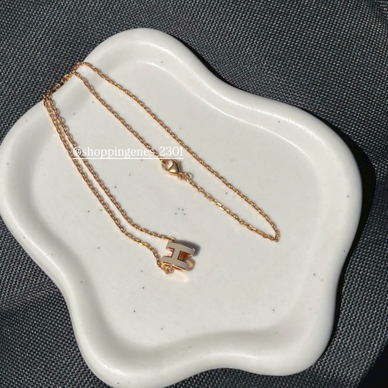 愛馬仕 mini H pop奶茶玫瑰金項鍊❗️尚未抵台-6