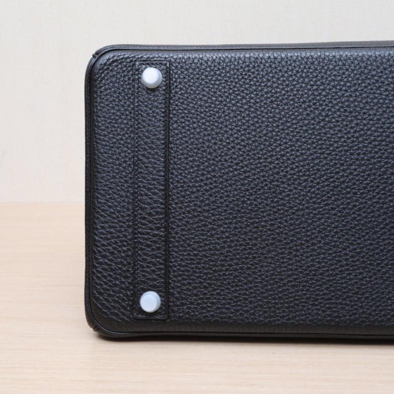 HERMES(愛馬仕) Birkin 40 89黑色 Togo皮 框Q 銀扣-3