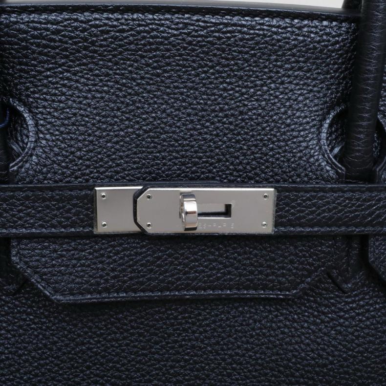 HERMES(愛馬仕) Birkin 40 89黑色 Togo皮 框Q 銀扣-5
