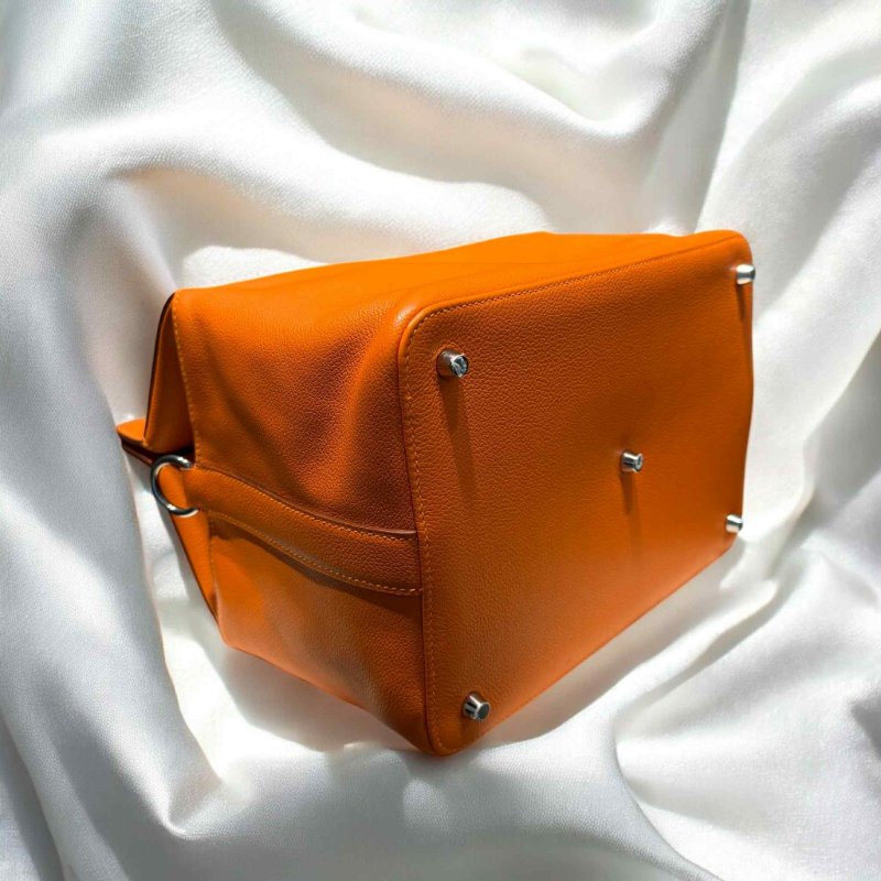 HERMES Toolbox /橘色/X刻/26cm-3