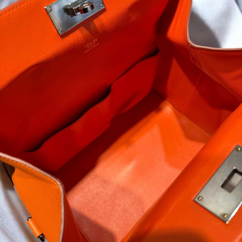 HERMES Toolbox /橘色/X刻/26cm-4