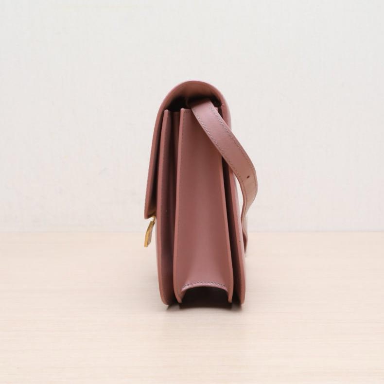 CELINE(思琳) Classic Box 中號 粉色 金扣-1