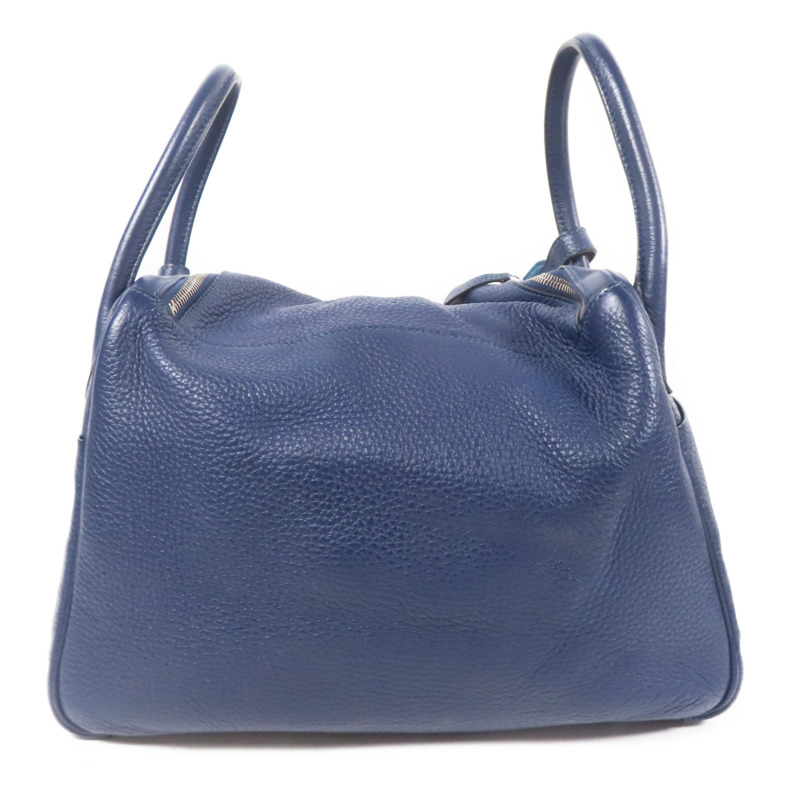 HERMES Clemence皮革Lindy 30銀扣手挽肩背兩用袋-1