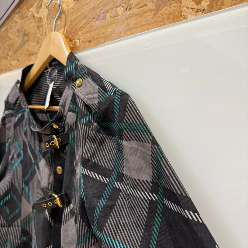 【美收精品】Gucci 黑灰綠襯衫 2-700-1