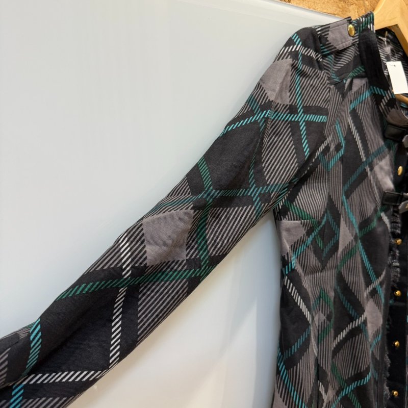 【美收精品】Gucci 黑灰綠襯衫 2-700-5