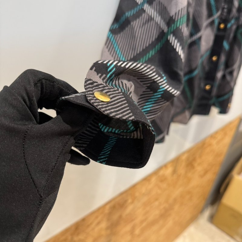 【美收精品】Gucci 黑灰綠襯衫 2-700-6