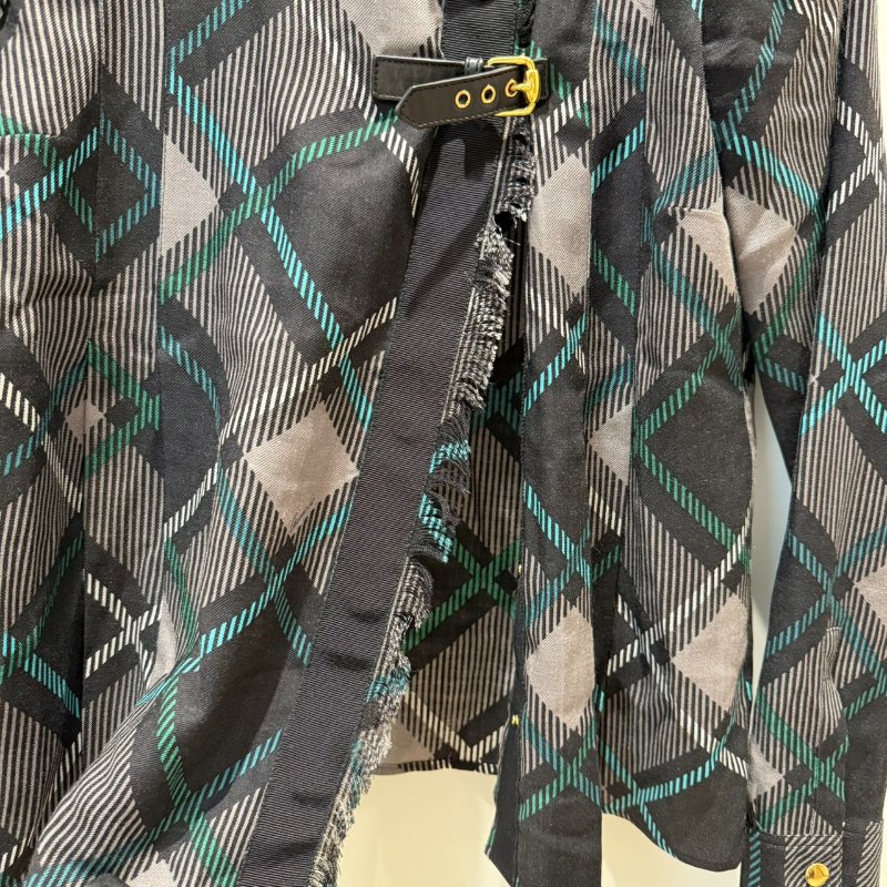 【美收精品】Gucci 黑灰綠襯衫 2-700-10