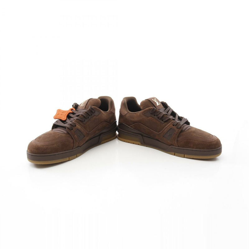 LOUIS VUITTON LV Damier Marron 運動鞋 1AH639 皮革棕色二手男款 9 碼-2