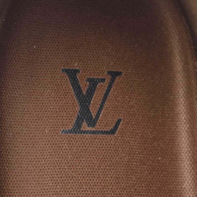 LOUIS VUITTON LV Damier Marron 運動鞋 1AH639 皮革棕色二手男款 9 碼-4