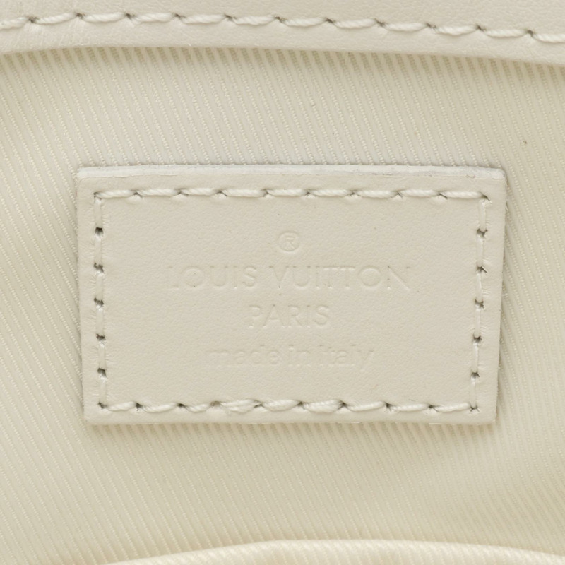 路易威登 Sac Plat 24H 肩背手提包 M24383 Monogram 皮革 白色 二手-3