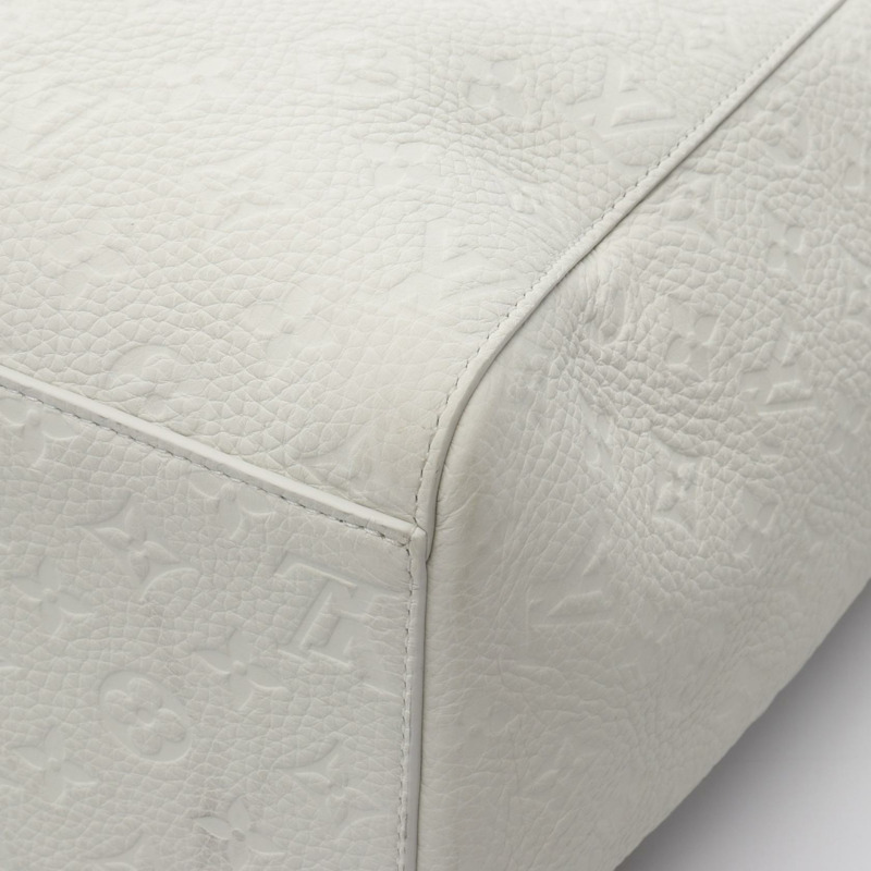 路易威登 Sac Plat 24H 肩背手提包 M24383 Monogram 皮革 白色 二手-5