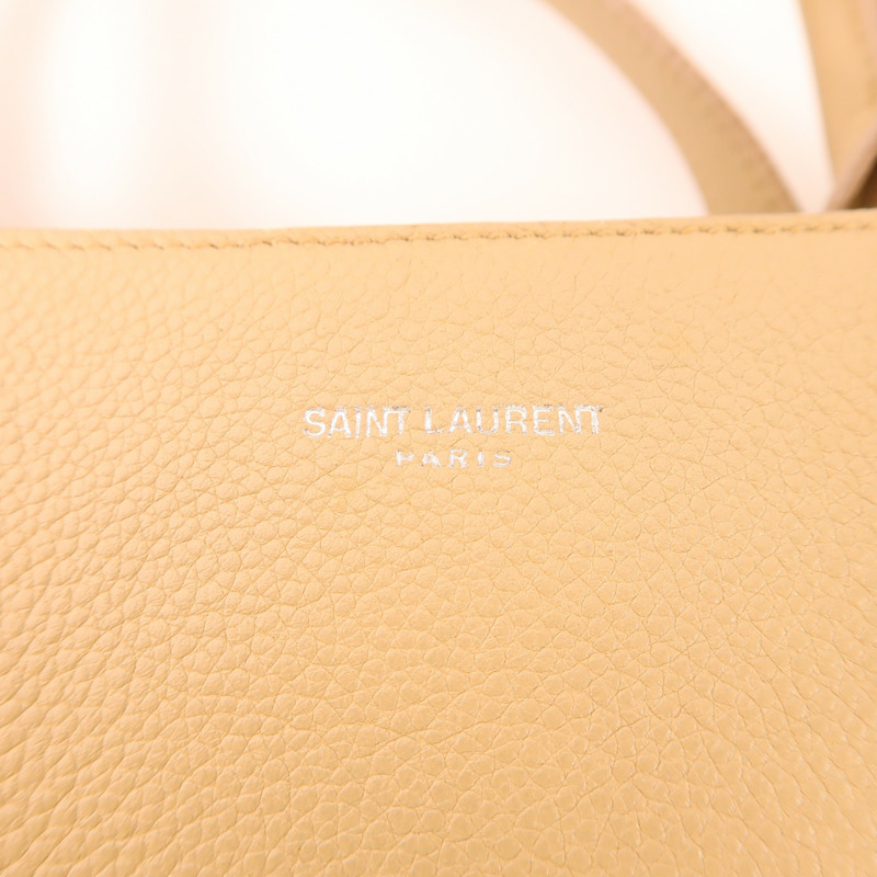 SAINT LAURENT 牛皮皮革2 Way Bag銀扣手挽肩背兩用袋-9