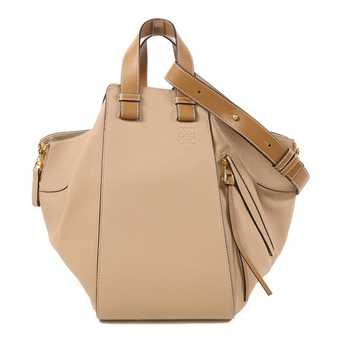 LOEWE 牛皮皮革Hammock金扣手挽肩背兩用袋