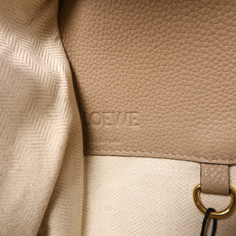 LOEWE 牛皮皮革Hammock金扣手挽肩背兩用袋-5