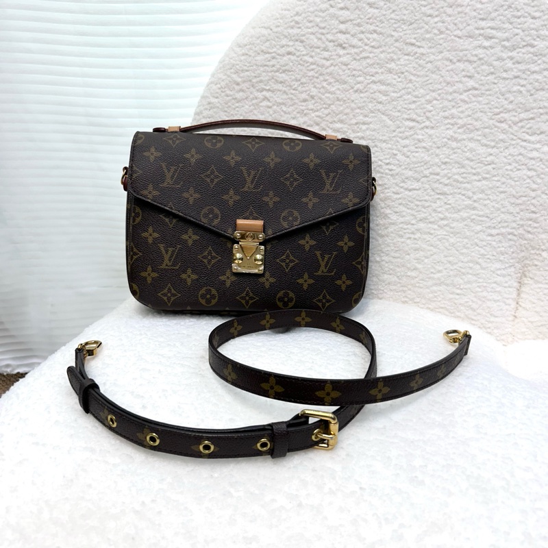路易威登郵差包LV 原花Pochette Métis 信封下蓋郵差包M44875-1