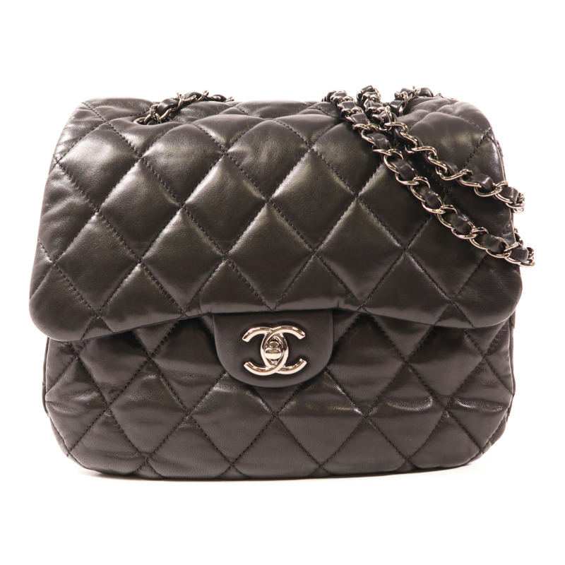 CHANEL 羊皮皮革Chain Shoulder鏈帶肩背袋-0