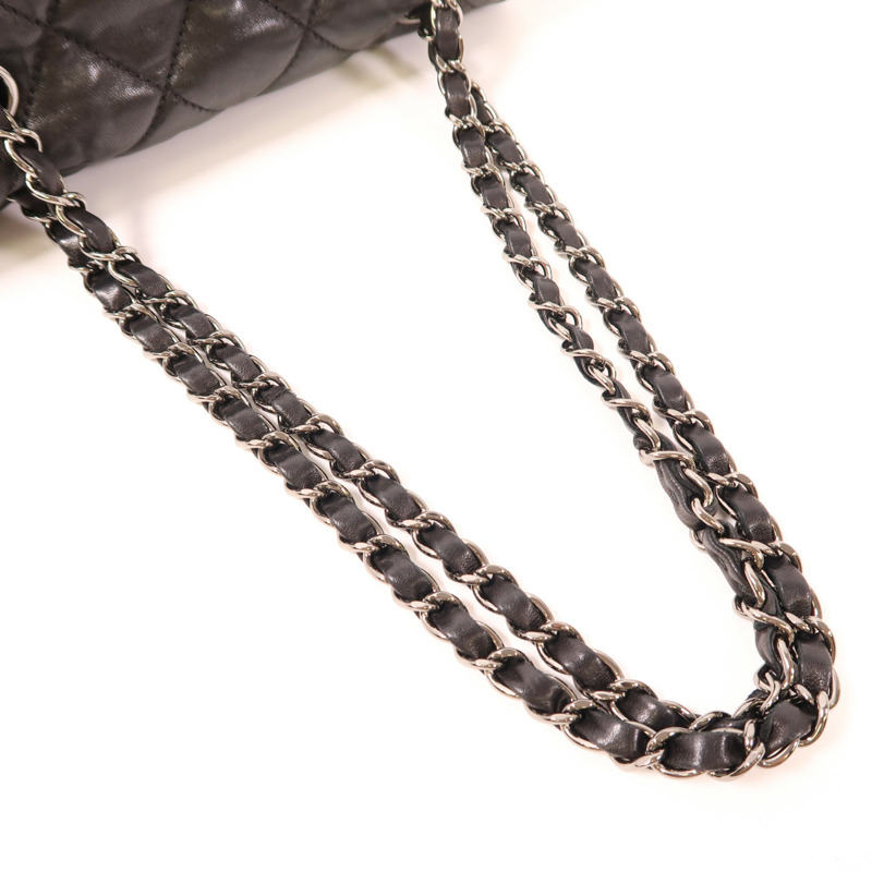 CHANEL 羊皮皮革Chain Shoulder鏈帶肩背袋-4
