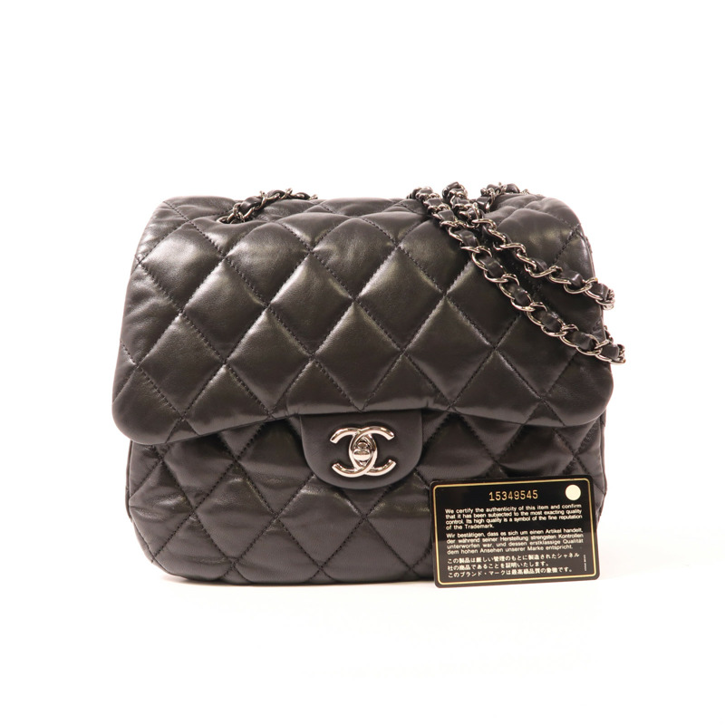 CHANEL 羊皮皮革Chain Shoulder鏈帶肩背袋-13