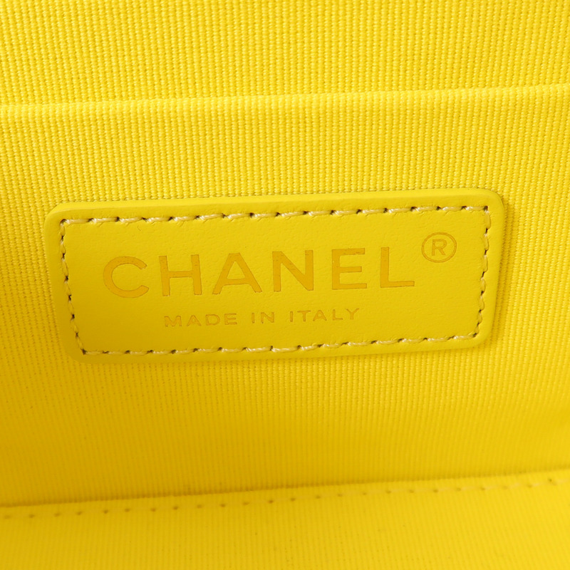 CHANEL 牛皮皮革Chain Shoulder Bag金扣鏈帶手挽肩背兩用袋-10