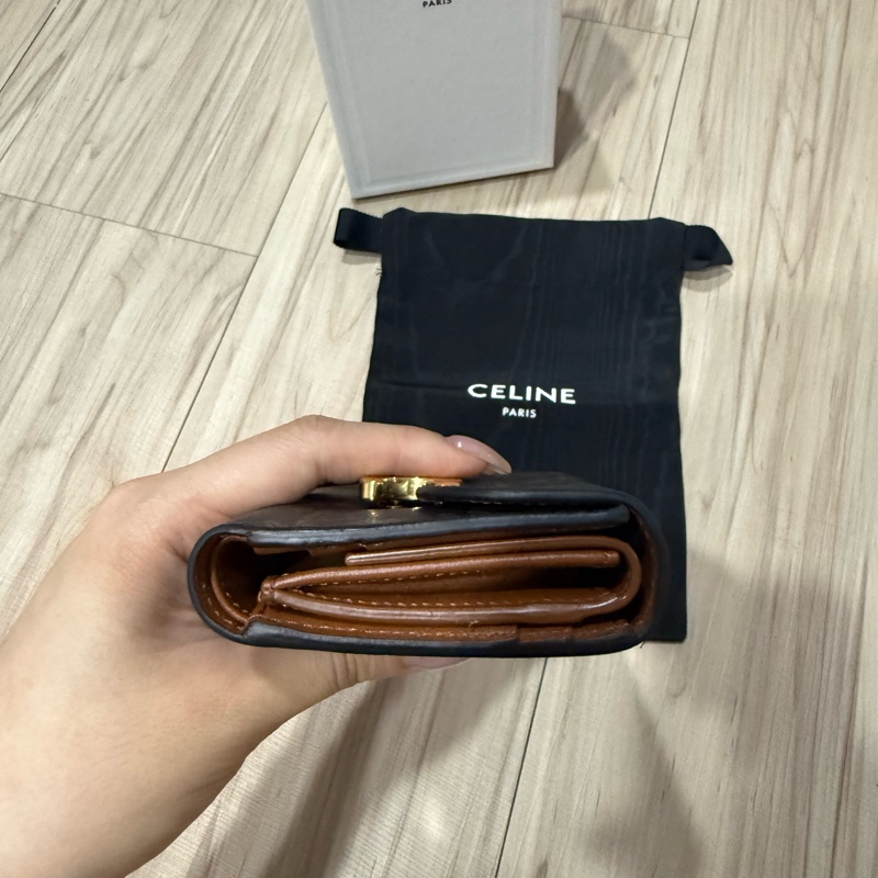 TRIOMPHE標誌印花小號翻蓋錢包-8