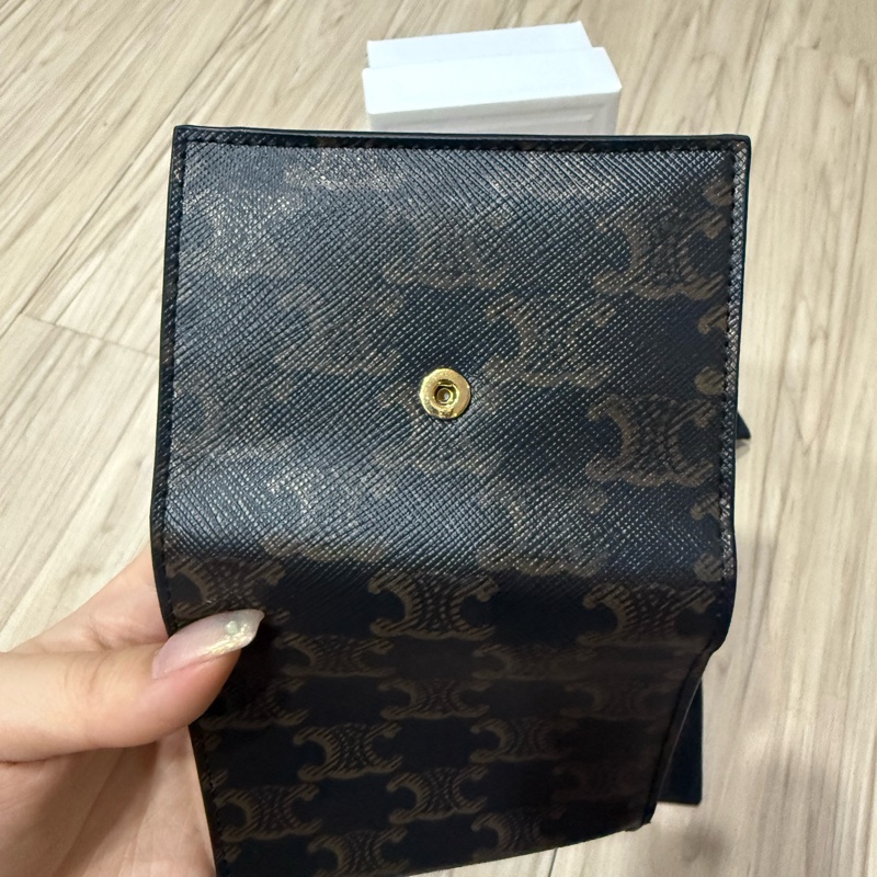 TRIOMPHE標誌印花小號翻蓋錢包-10