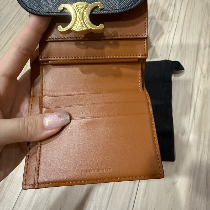 TRIOMPHE標誌印花小號翻蓋錢包-12